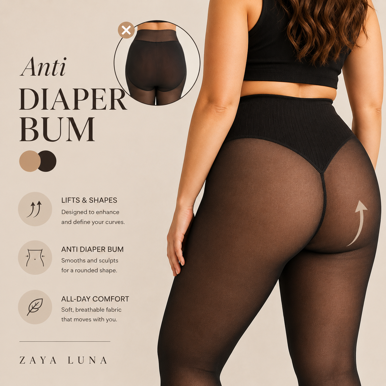 Yara - Shaping Warm Fleece Tights Leggings