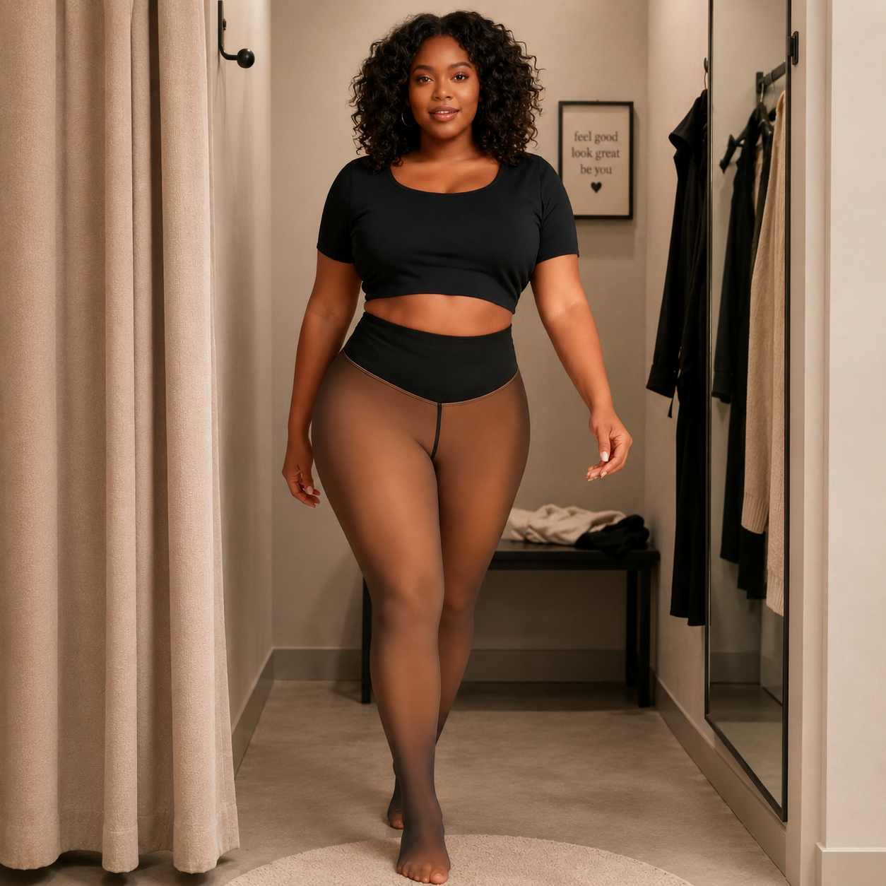 Yara - Shaping Warm Fleece Tights Leggings