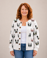 Mila - Printed Loose Cardigan women