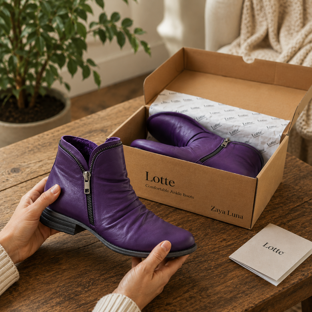 Lotte - Comfortable Ankle Boots