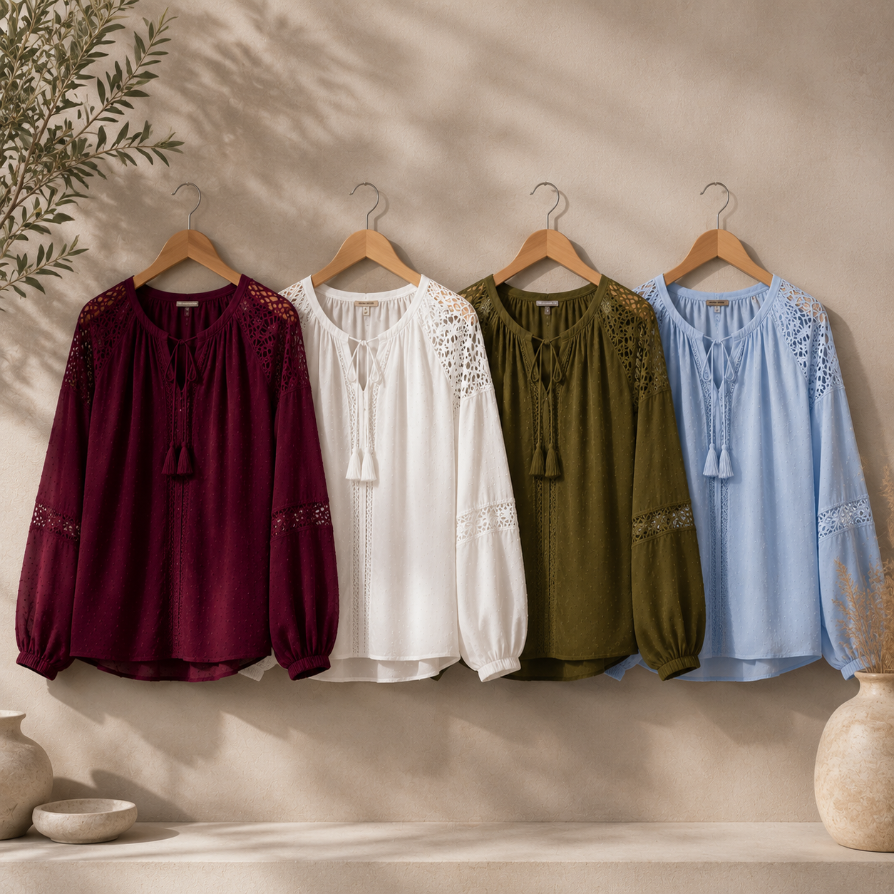 Alina - Versatile Long Sleeve Blouse