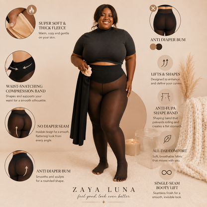 Yara - Shaping Warm Fleece Tights Leggings