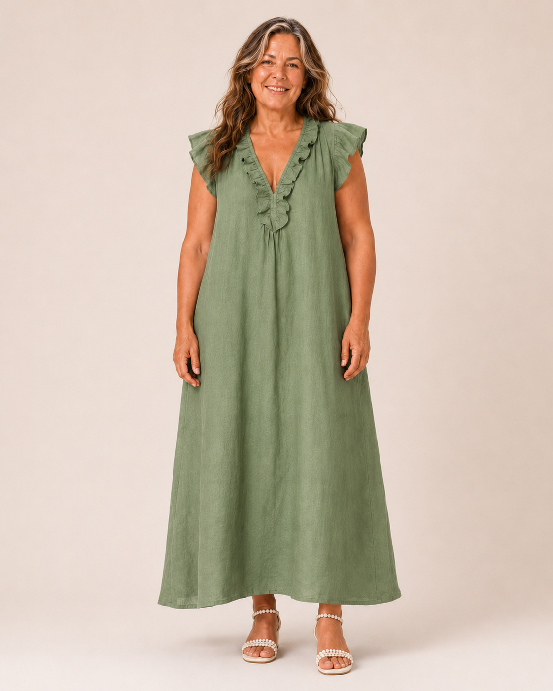 Artemis - Effortless Ruffle Maxi Dress