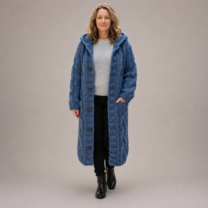 Clara - Knitted Longline Coat
