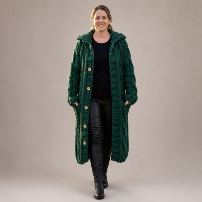 Clara - Knitted Longline Coat