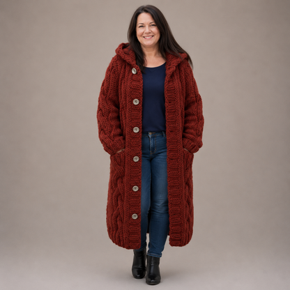 Clara - Knitted Longline Coat