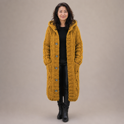 Clara - Knitted Longline Coat