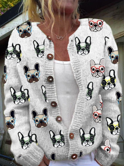 Mila - Printed Loose Cardigan women