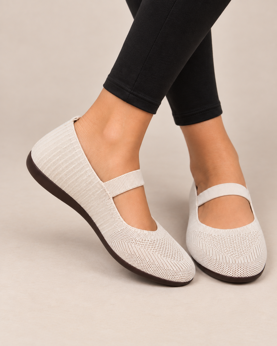 Linnea - Comfort Knit Ballet Flats