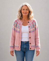 Mila - Printed Loose Cardigan women
