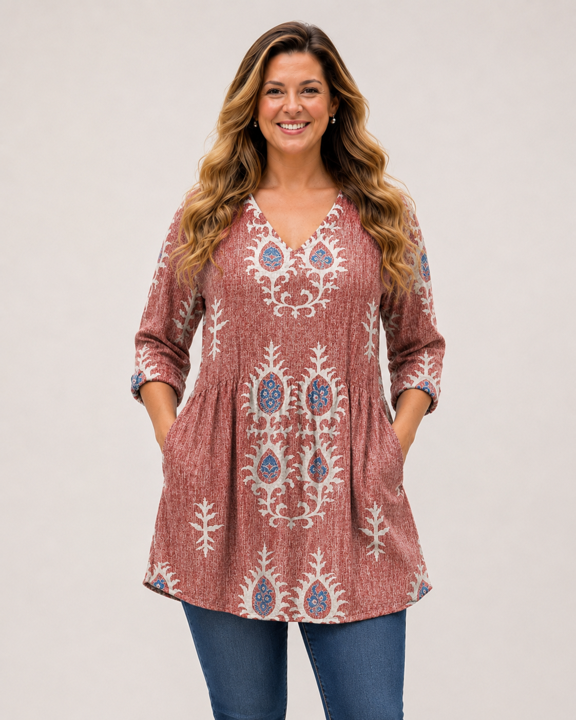 Aveline - Fluid V-Neck Blouse
