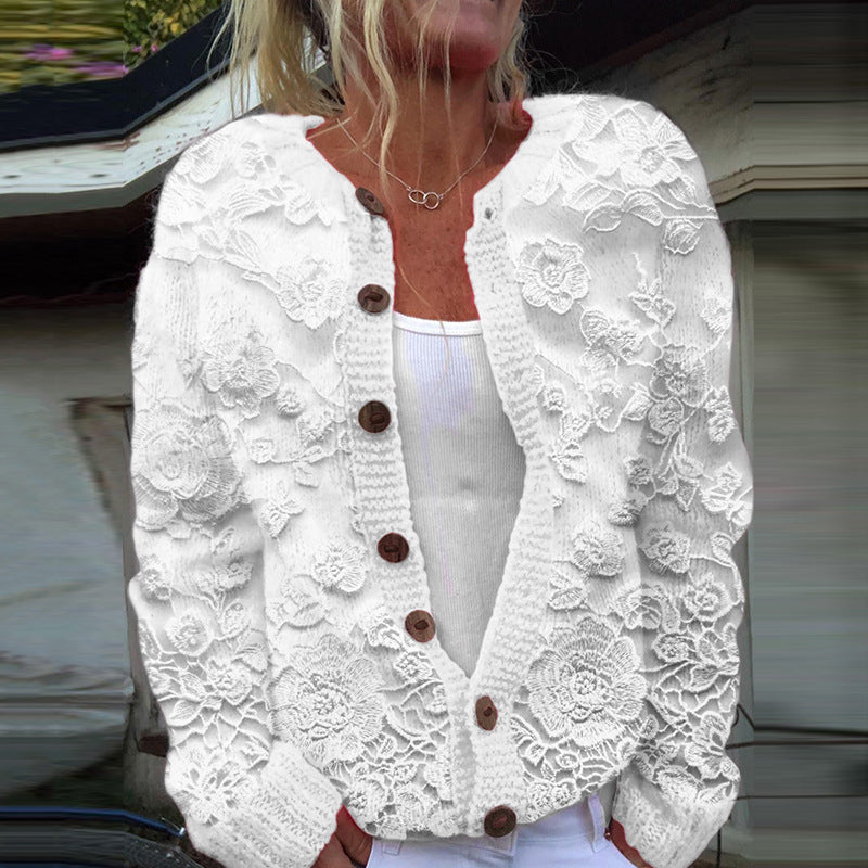 Mila - Printed Loose Cardigan women