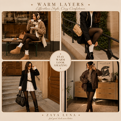 Yara - Shaping Warm Fleece Tights Leggings