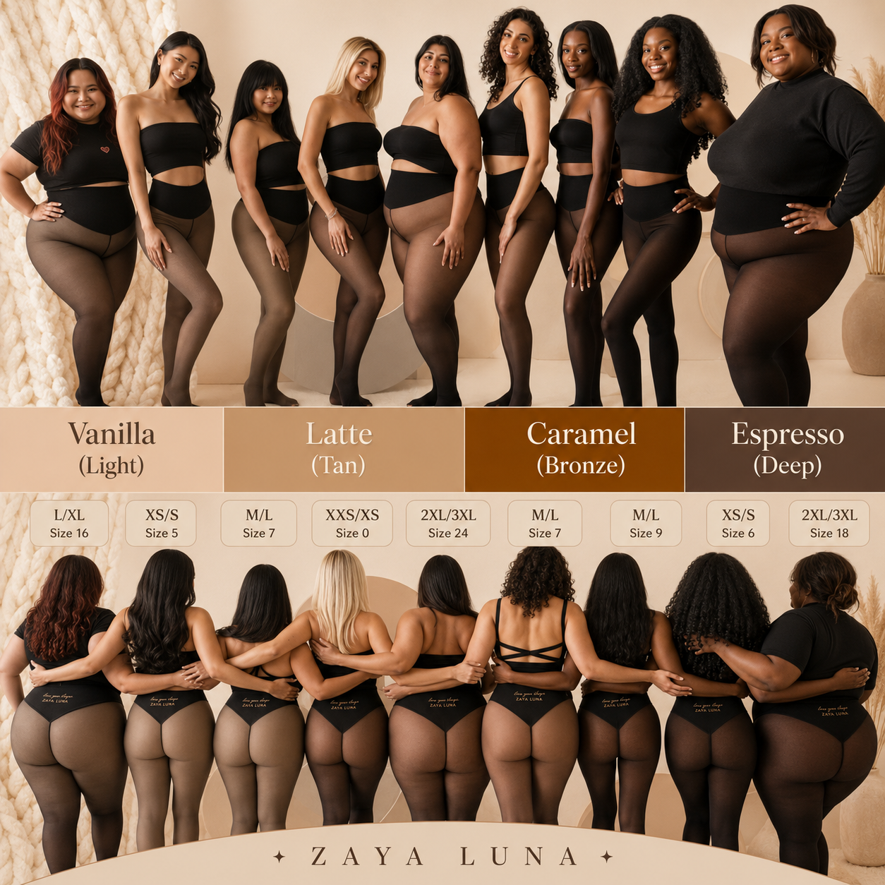 Yara - Shaping Warm Fleece Tights Leggings