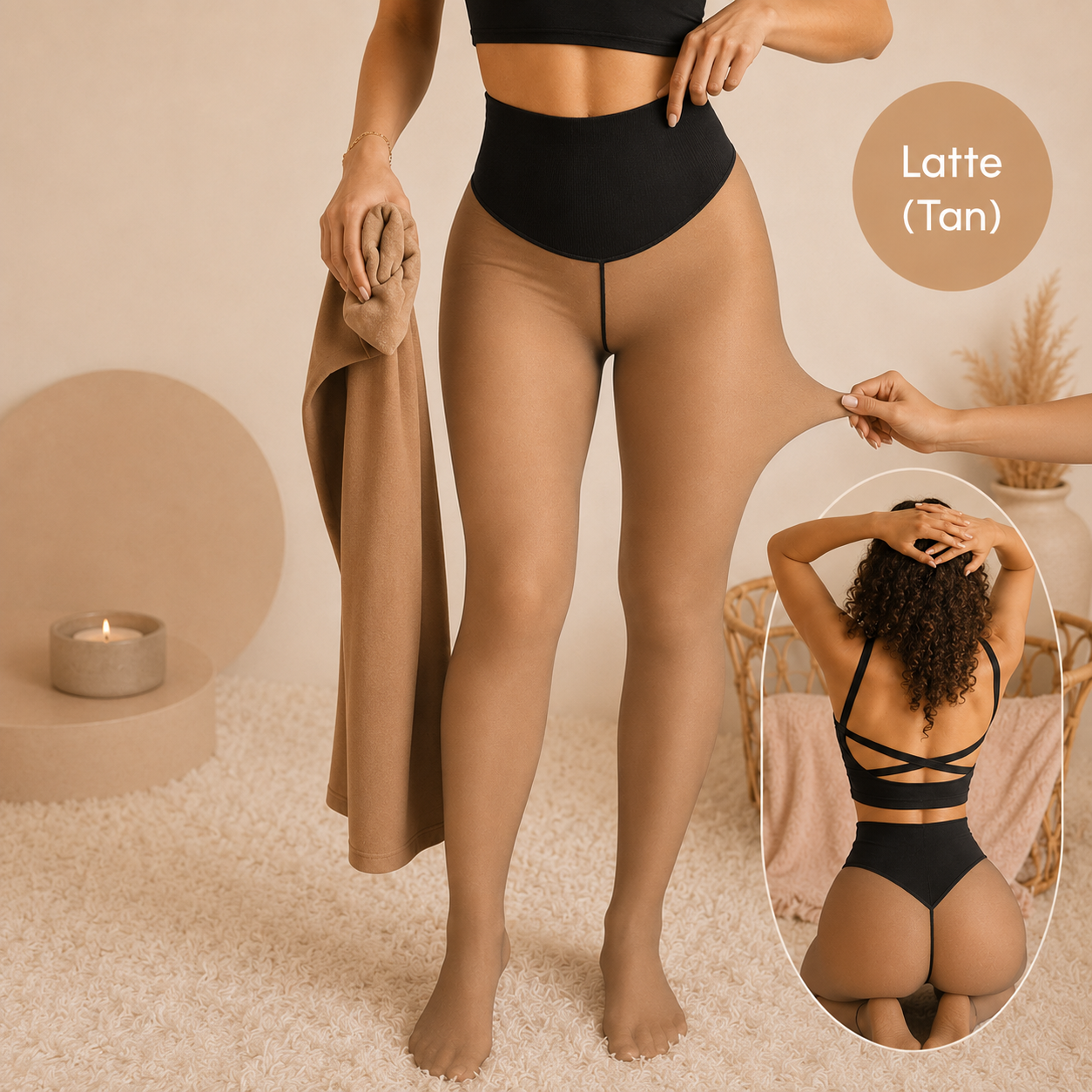 Yara - Shaping Warm Fleece Tights Leggings