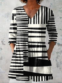 Astrid - Long V-Neck Blouse product image