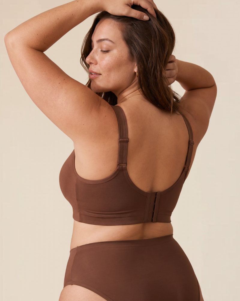 Image showing the inner lining of the seamless comfort wireless bra, highlighting its skin-friendly material.