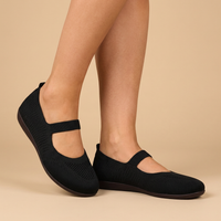 Linnea Comfort Knit Ballet Flats - Black - studio