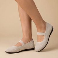 Linnea Comfort Knit Ballet Flats - Beige - studio (alternative pose)