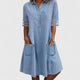 Thalia - Casual Denim Dress