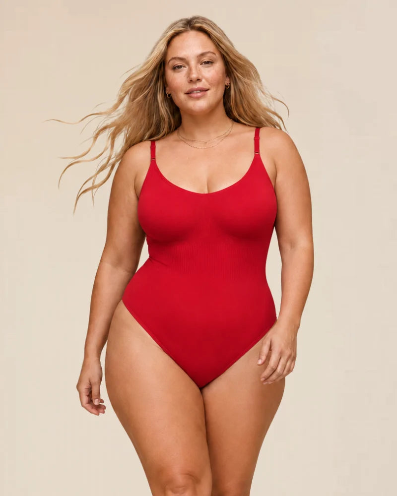 Close-up of the breathable, high-compression fabric of the Zephyra shapewear, demonstrating quality.